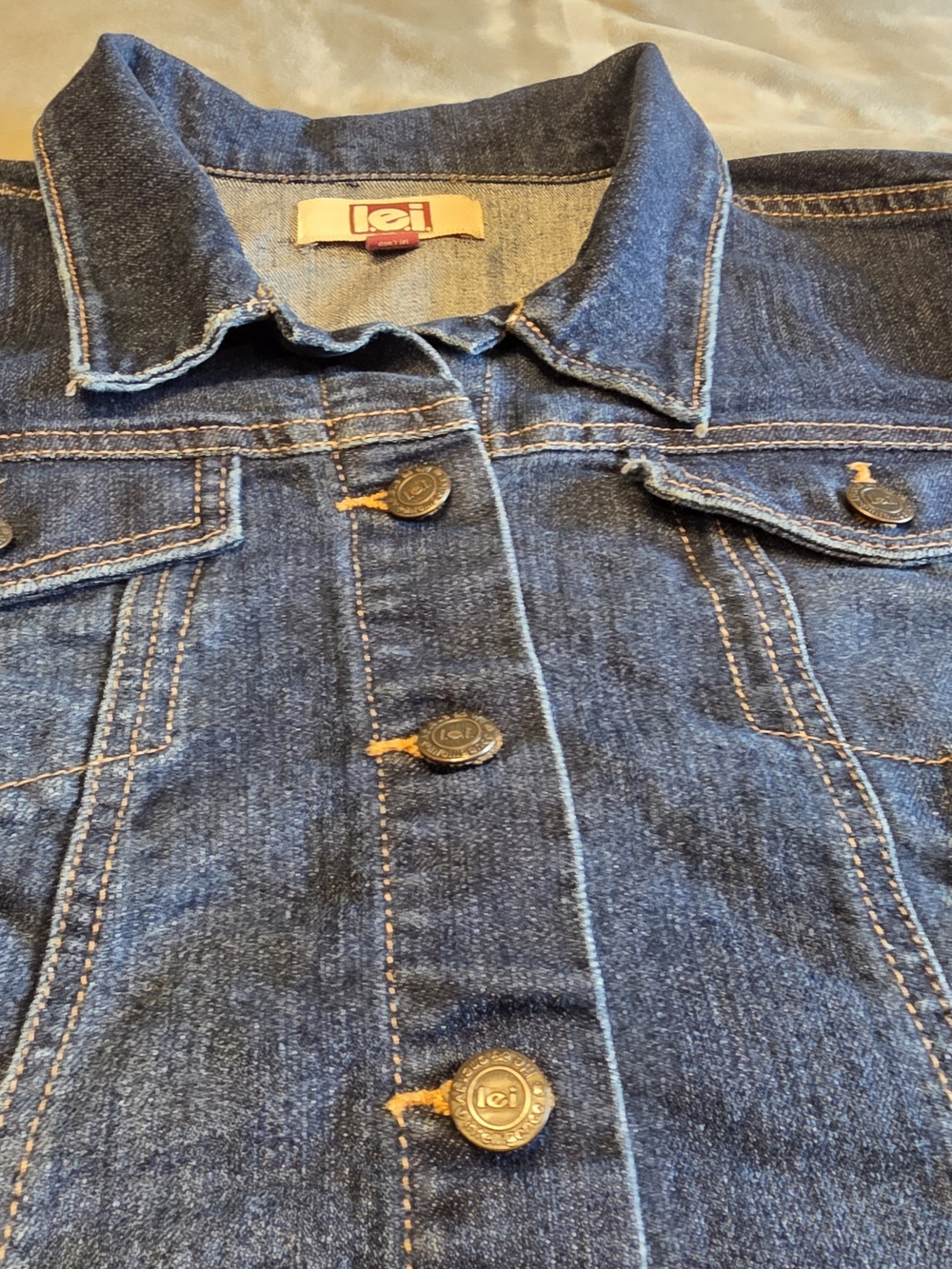 L.e.i Ragged Demin Blue Junior Jacket
